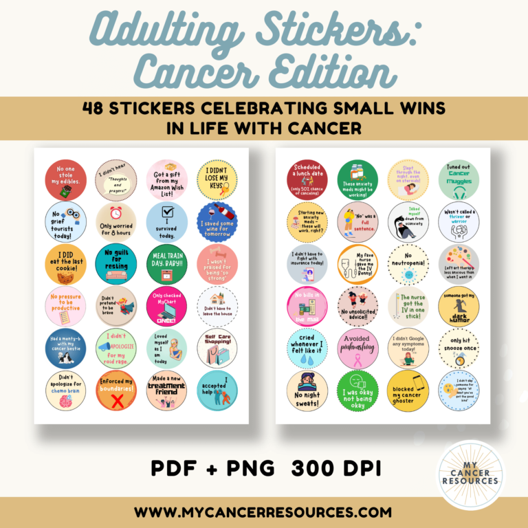 Snarky Adulting Stickers Cancer Edition