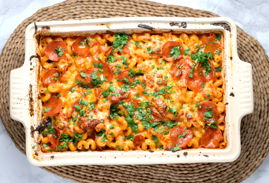 pasta casserole dish for meal train ideas for cancer patients