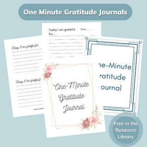 one minute gratitude journal