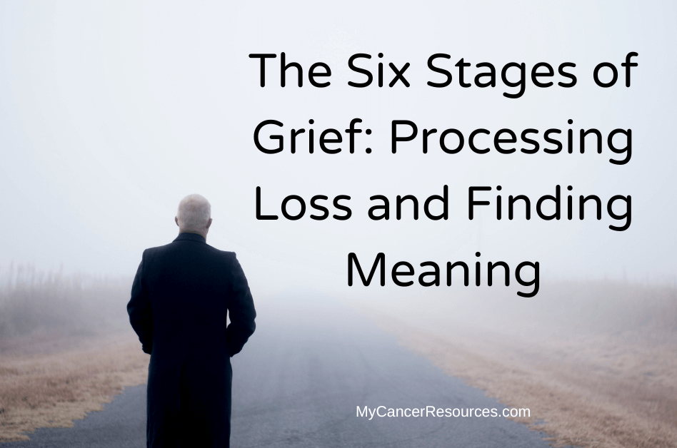 Man looking into fog wondering what are the six stages of grief