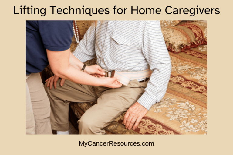 woman demonstrating safe lifting techniques for home caregivers